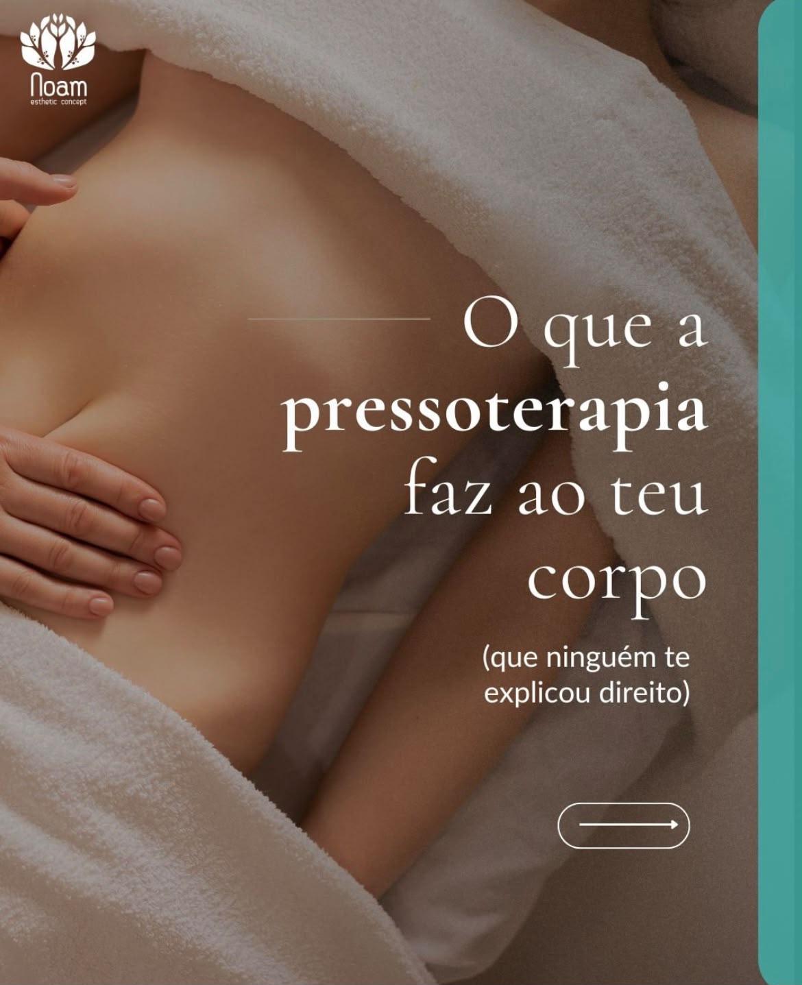 Carrossel Instagram Noam Esthetic Concept - o que a pressoterapia faz ao teu corpo
